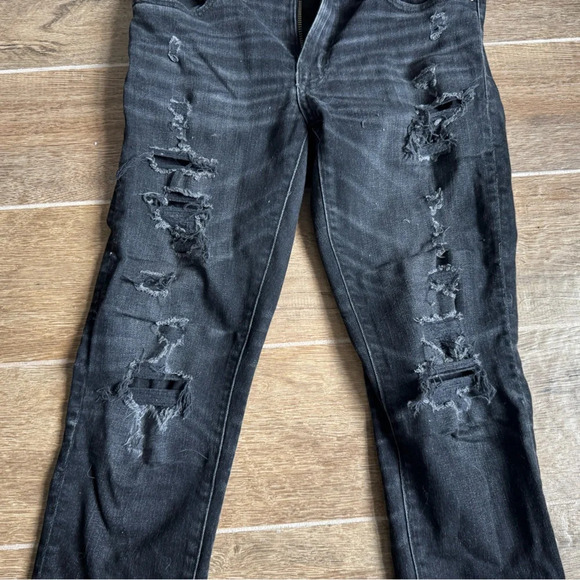 American Eagle AE AirFlex Patched Slim Skinny Straight Jean Style #: 6209 30/30 - Picture 7 of 14